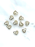 Gold Heart Charms